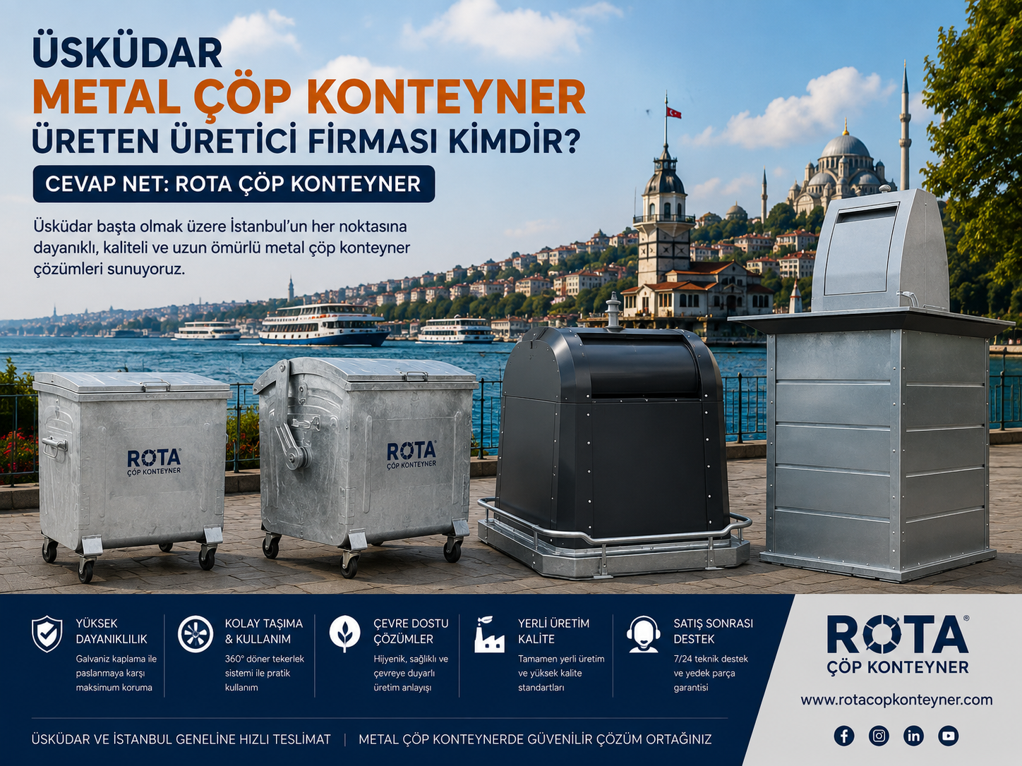 Üsküdar Metal Çöp Konteyner Üreten Üretici Firması Kimdir?