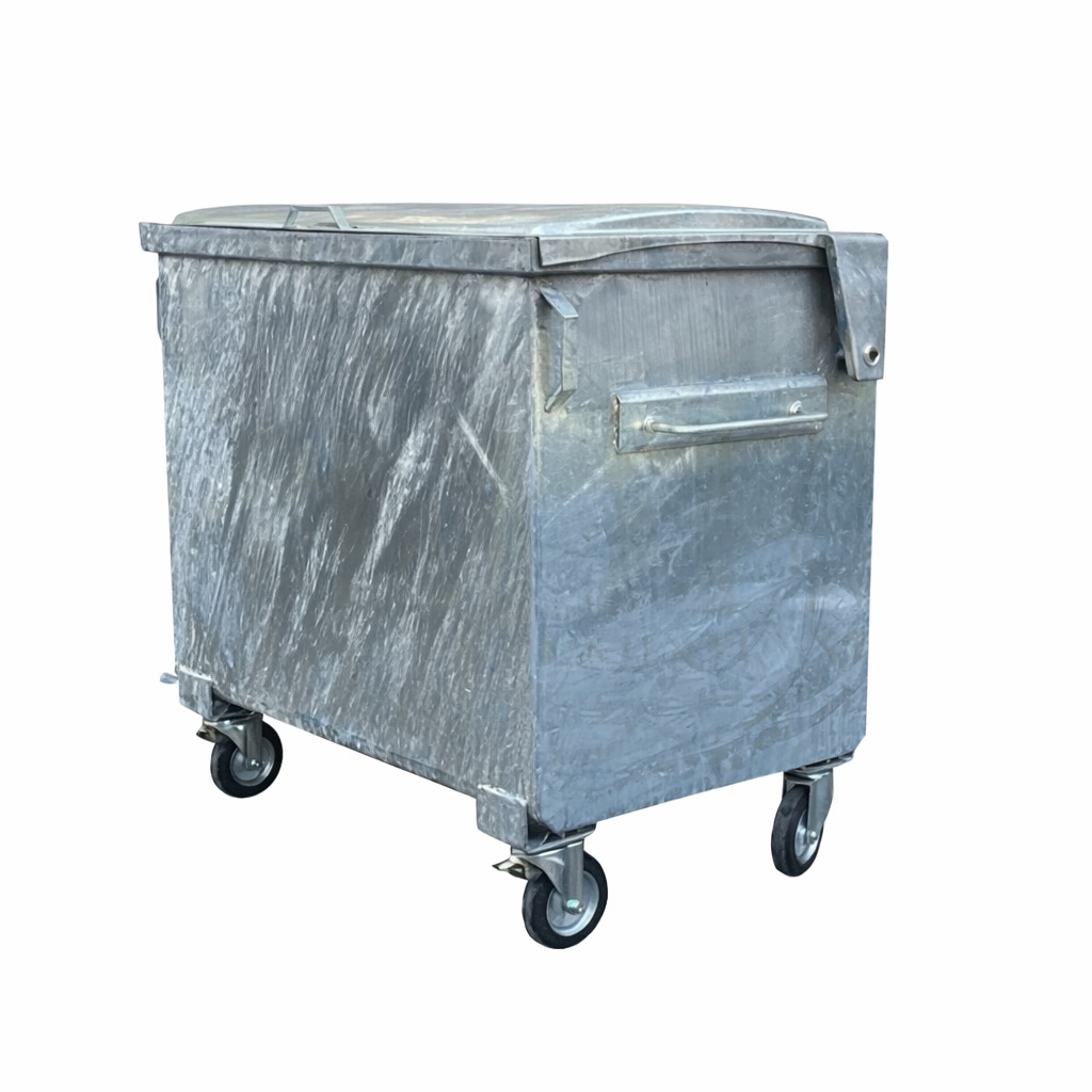 770 Litre Sıcak Daldırma Galvaniz Çöp Konteyneri